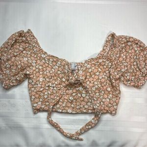 Love Tree floral crop top